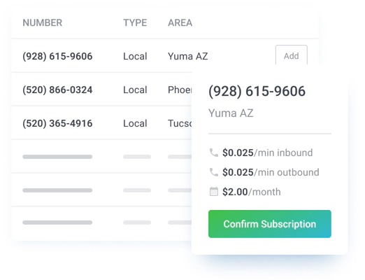 Instantly Purchase Numbers for Dynamic Call Tracking